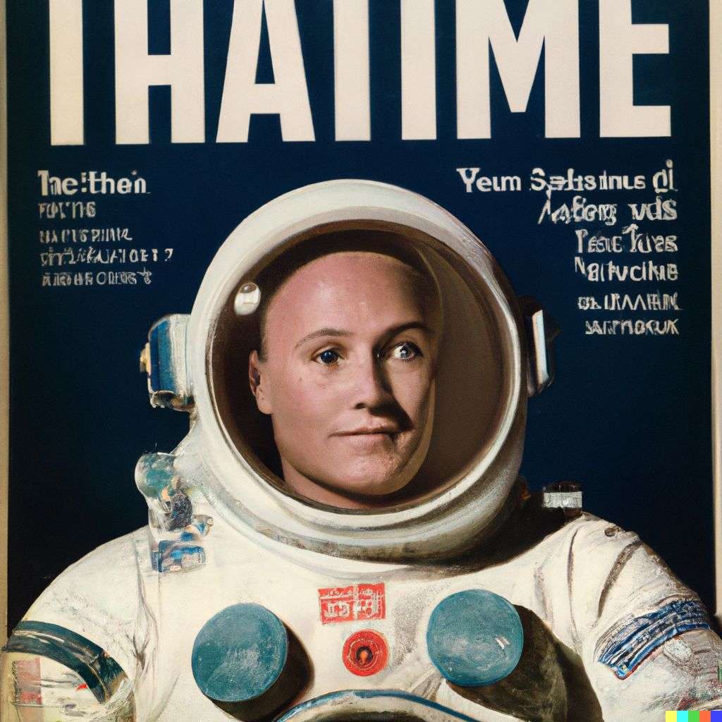 an astronaut, front cover of Time magazine, 1930